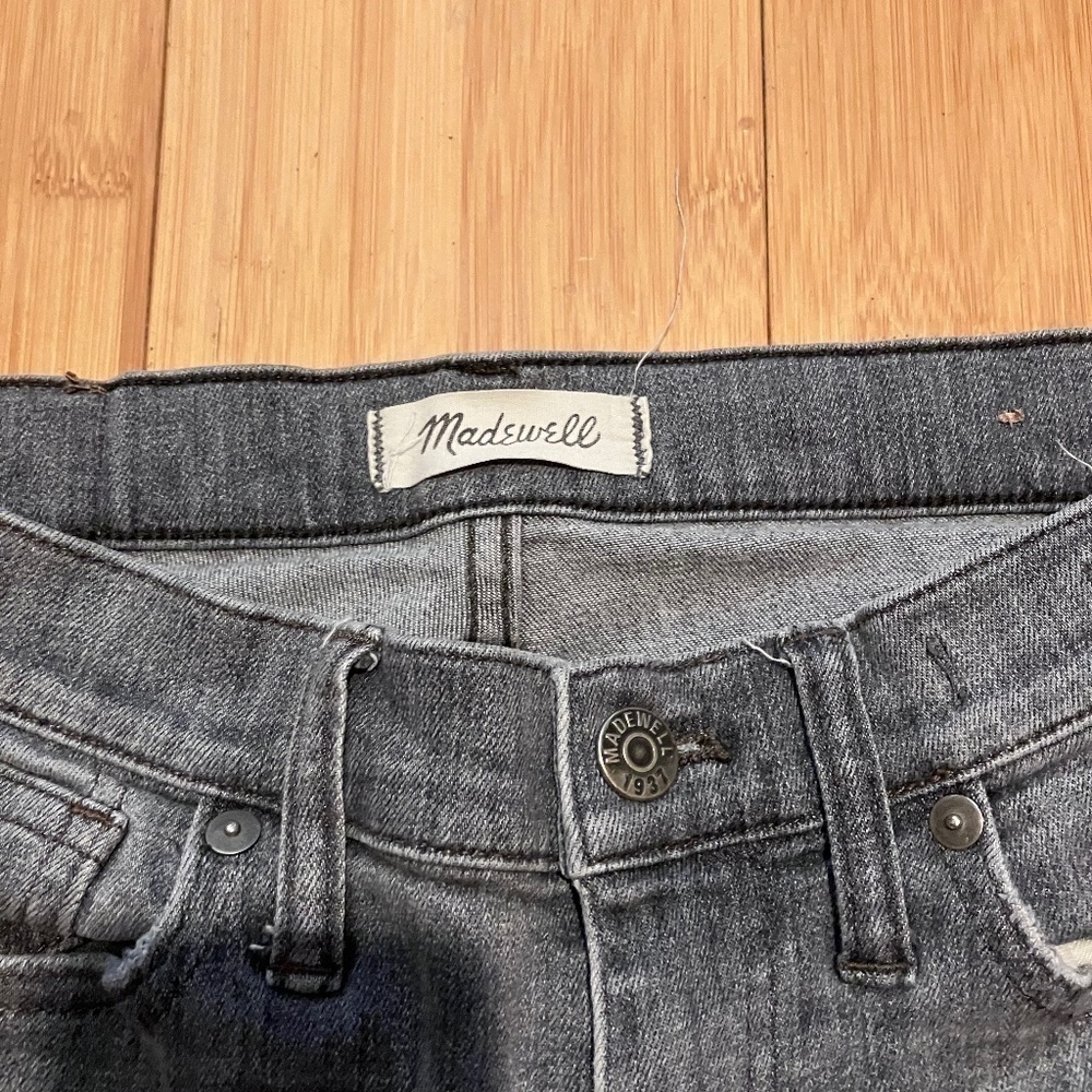 Madewell 9" High Riser Skinny Skinny Jeans Size 27 washed gray - Picture 4 of 7